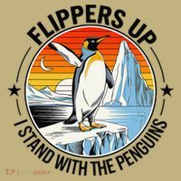 Flippers Up I Stand With The Penguins Arctic Pride Fan Mousepad thumb 1