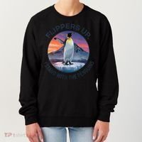 Flippers Up I Stand With The Penguins  Women's Sweatshirt thumb 0