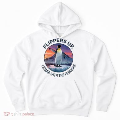 Flippers Up I Stand With The Penguins  Hoodie