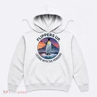 Flippers Up I Stand With The Penguins  Hoodie thumb 0