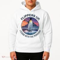 Flippers Up I Stand With The Penguins  Hoodie thumb 2