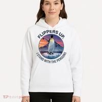 Flippers Up I Stand With The Penguins  Hoodie thumb 5