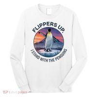 Flippers Up I Stand With The Penguins  Long Sleeve Shirt thumb 0