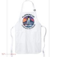 Flippers Up I Stand With The Penguins  Apron thumb 0