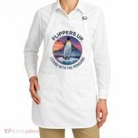 Flippers Up I Stand With The Penguins  Apron thumb 2
