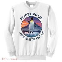 Flippers Up I Stand With The Penguins  Sweatshirt thumb 0