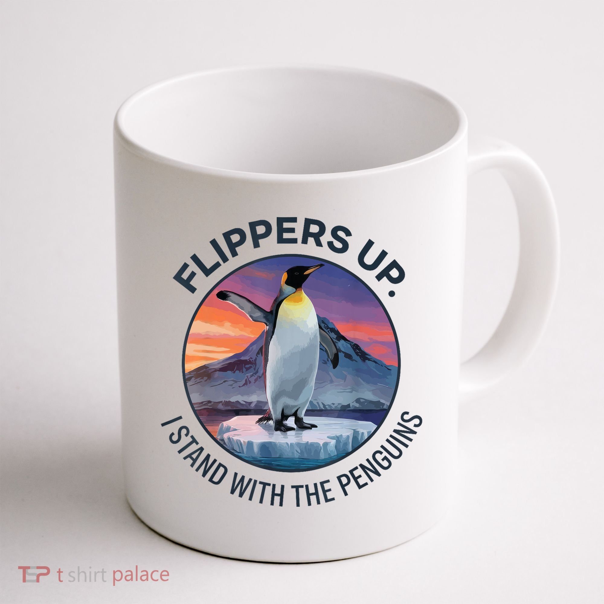 Flippers Up I Stand With The Penguins  Coffee Mug