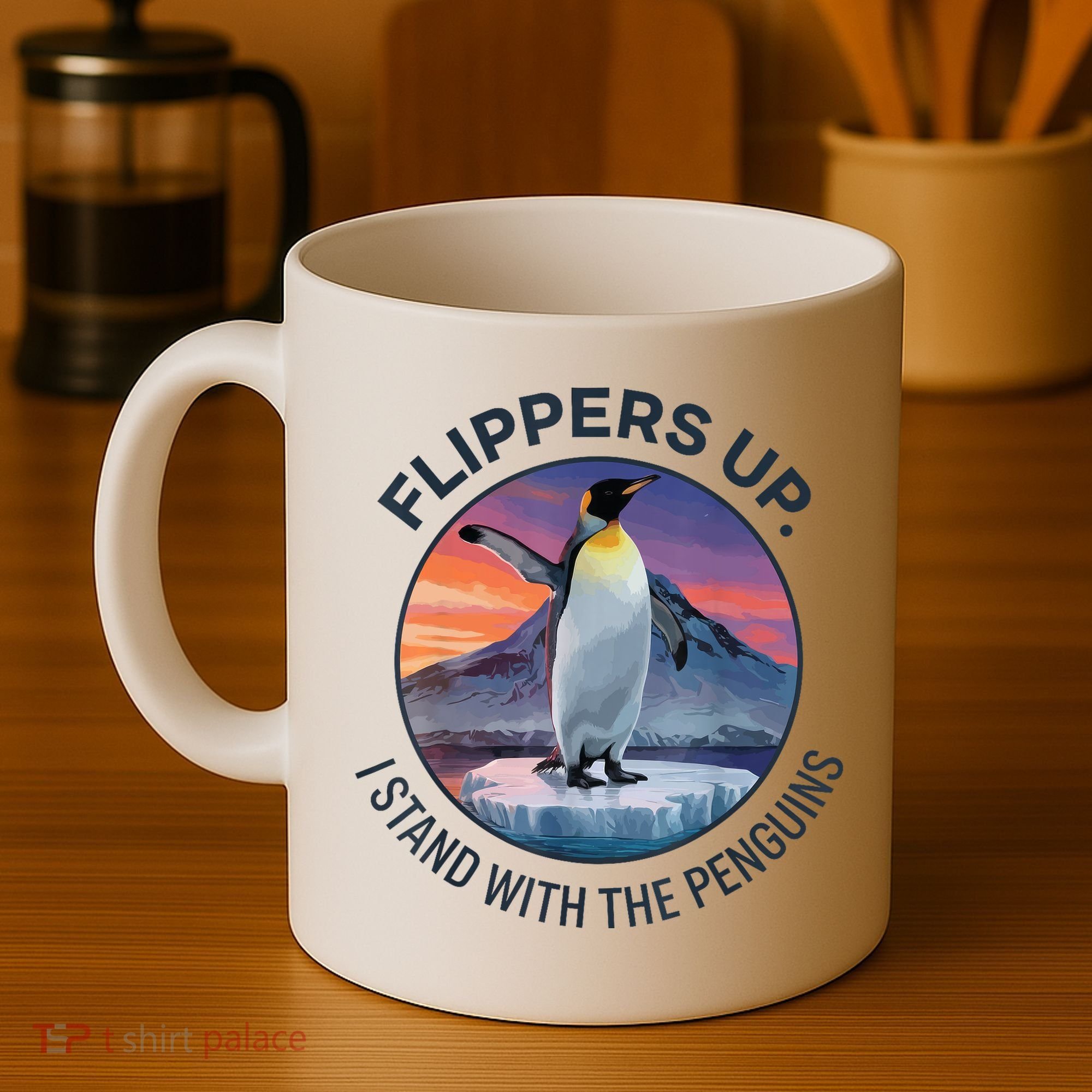 Flippers Up I Stand With The Penguins  Coffee Mug