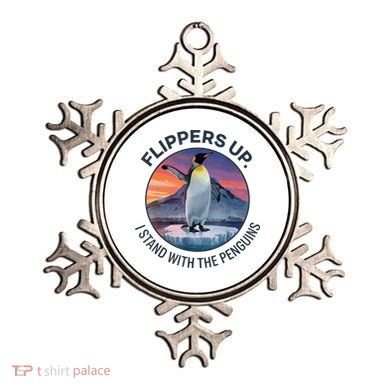 Flippers Up I Stand With The Penguins  Ornament