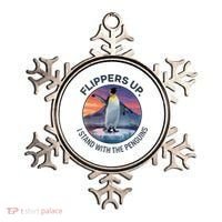 Flippers Up I Stand With The Penguins  Ornament thumb 0