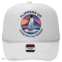 Flippers Up I Stand With The Penguins  Hat thumb 0