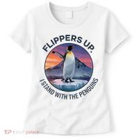 Flippers Up I Stand With The Penguins  Women's T-Shirt thumb 0