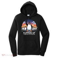 Flippers Up I Stand With Penguins Against Tariffs USA Women's Hoodie thumb 0