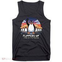 Flippers Up I Stand With Penguins Against Tariffs USA Tank Top thumb 0