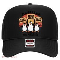 Flippers Up I Stand With Penguins Against Tariffs USA Hat thumb 0