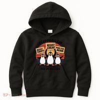 Flippers Up I Stand With Penguins Against Tariffs USA Kids Hoodie thumb 0