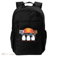 Flippers Up I Stand With Penguins Against Tariffs USA Backpack thumb 0