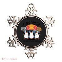 Flippers Up I Stand With Penguins Against Tariffs USA Ornament thumb 0