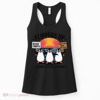 Flippers Up I Stand With Penguins Against Tariffs USA Women's Tank Top thumb 0