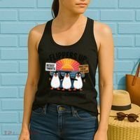 Flippers Up I Stand With Penguins Against Tariffs USA Women's Tank Top thumb 2