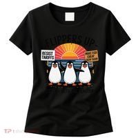 Flippers Up I Stand With Penguins Against Tariffs USA Women's T-Shirt thumb 0