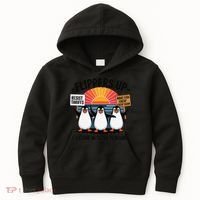 Flippers Up I Stand With Penguins Against Tariffs USA Kids Hoodie thumb 0