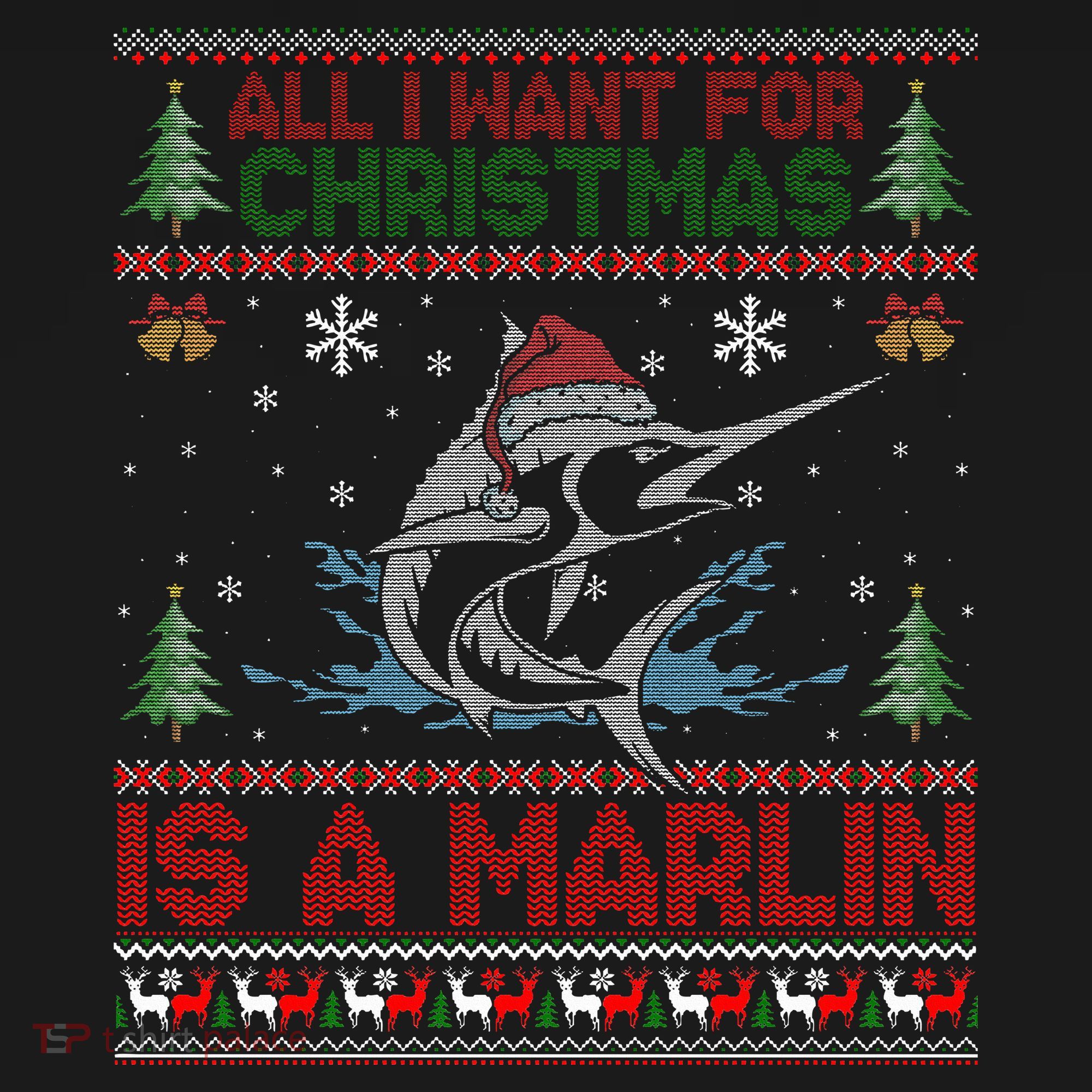 Funny Ugly I Want For Christmas Is A Marlin Fish Swea Visor