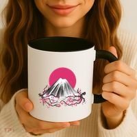 Fuji Mountain Japanese Nature Coffee Mug thumb 3