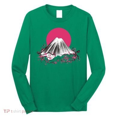Fuji Mountain Japanese Nature Long Sleeve Shirt
