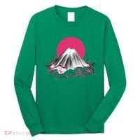 Fuji Mountain Japanese Nature Long Sleeve Shirt thumb 0