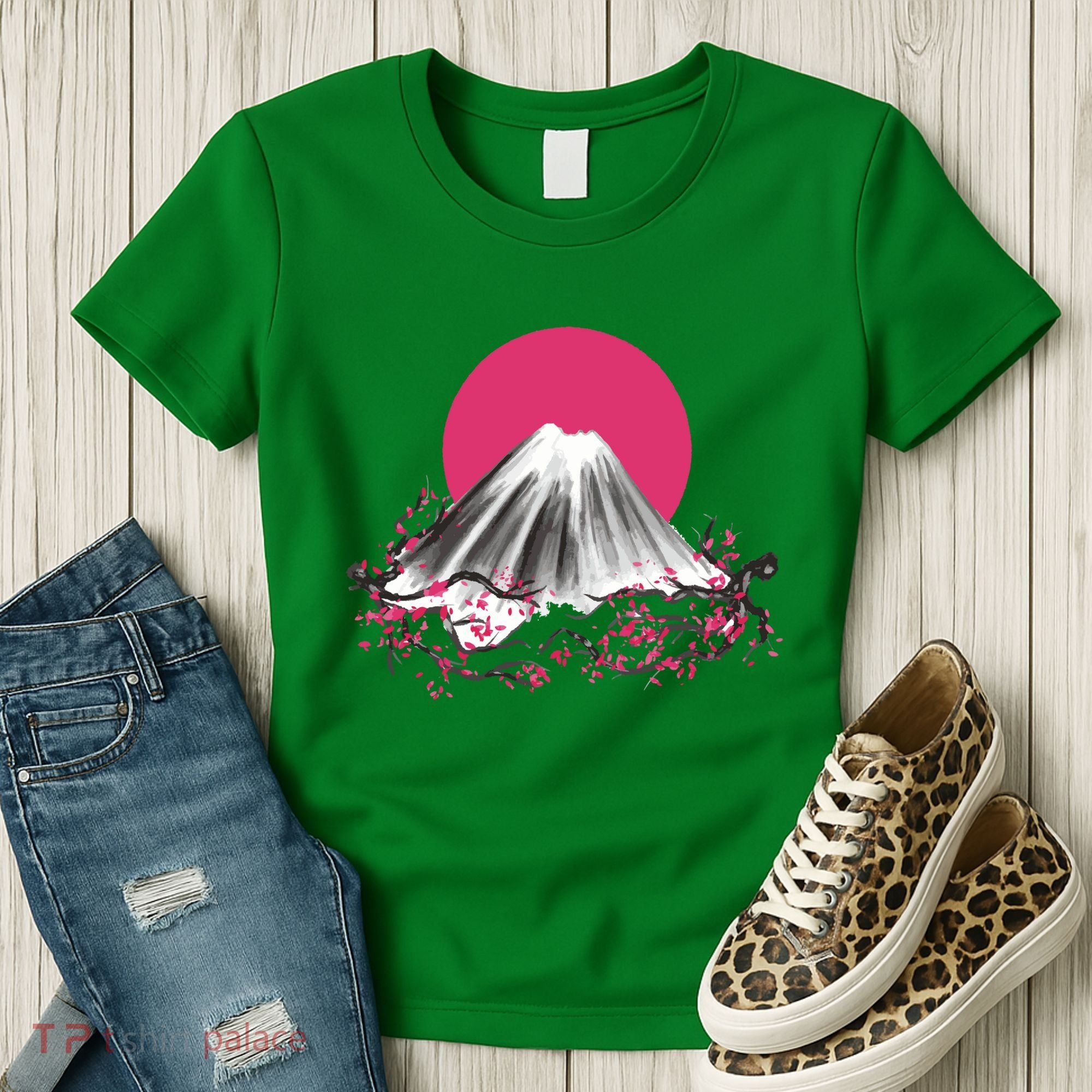 Fuji Mountain Japanese Nature Women's T-Shirt