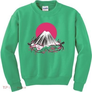Fuji Mountain Japanese Nature Kids Sweatshirt