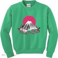 Fuji Mountain Japanese Nature Kids Sweatshirt thumb 0