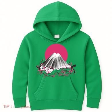 Fuji Mountain Japanese Nature Kids Hoodie