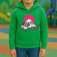 Fuji Mountain Japanese Nature Kids Hoodie thumb 3