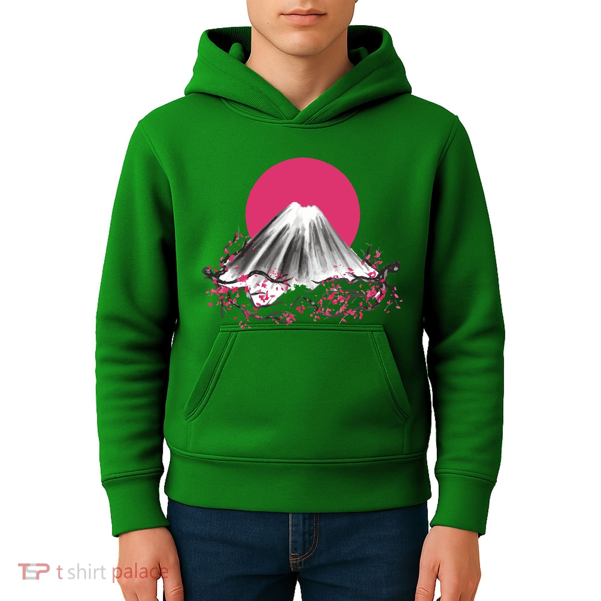 Fuji Mountain Japanese Nature Kids Hoodie
