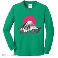 Fuji Mountain Japanese Nature Kids Long Sleeve Shirt thumb 0