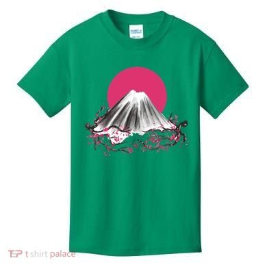 Fuji Mountain Japanese Nature Kids T-Shirt