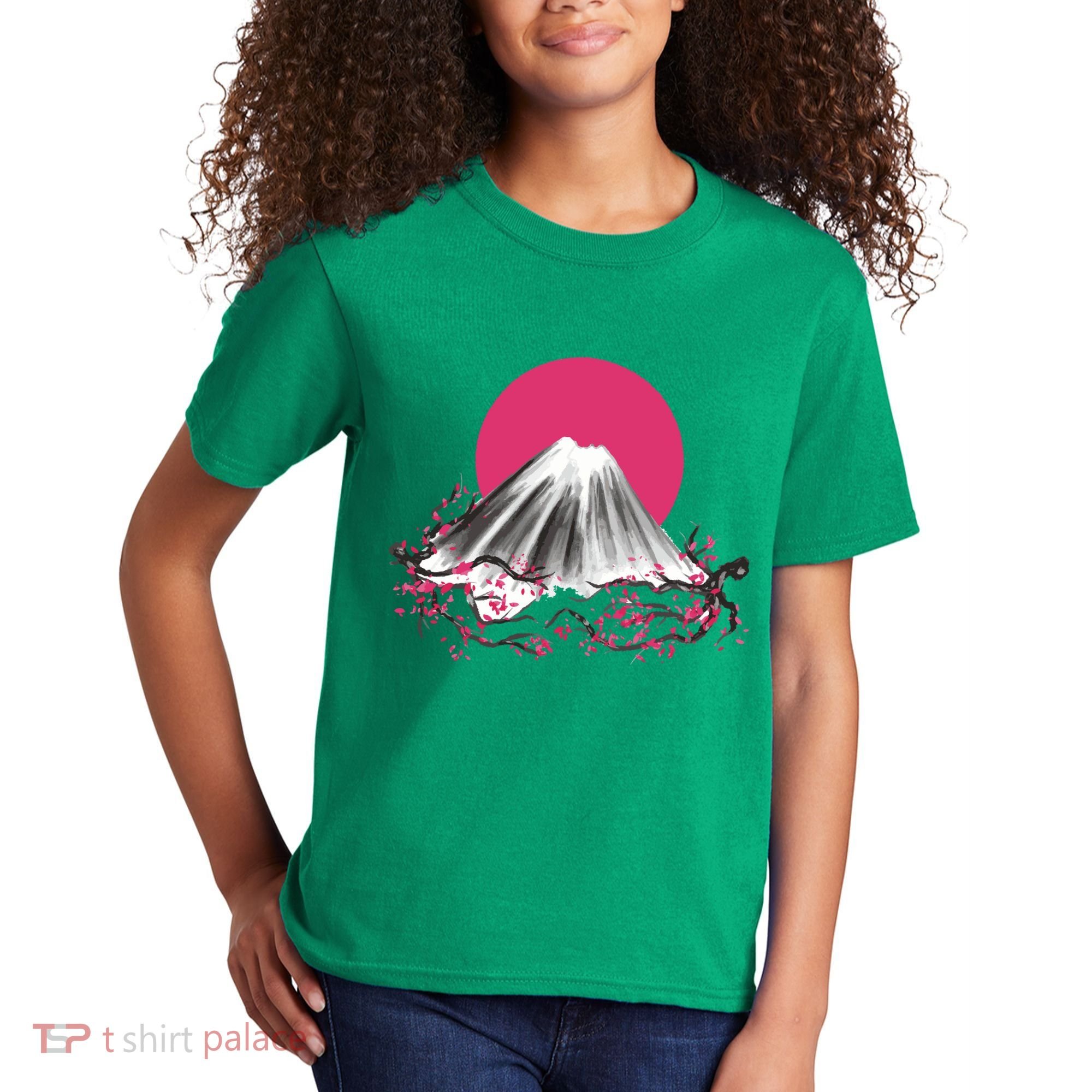 Fuji Mountain Japanese Nature Kids T-Shirt