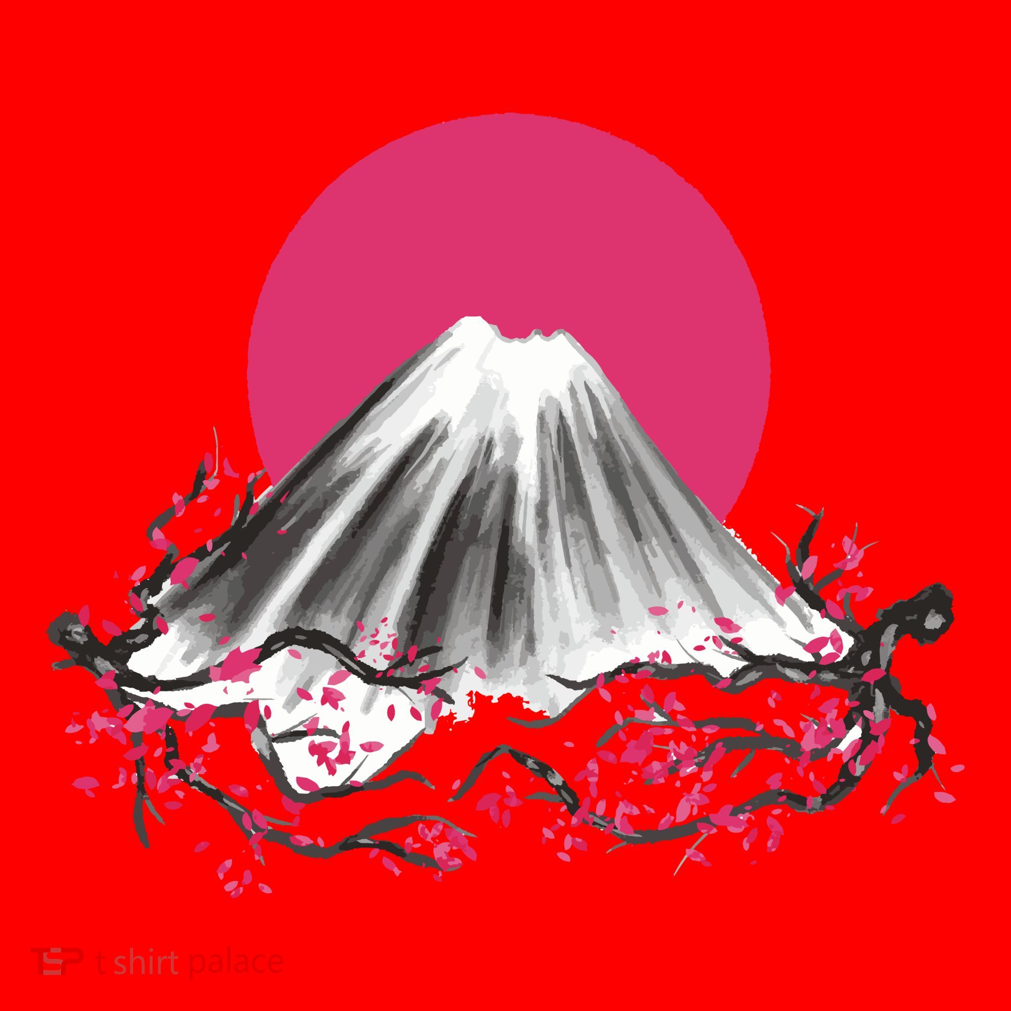 Fuji Mountain Japanese Nature Santa Hat