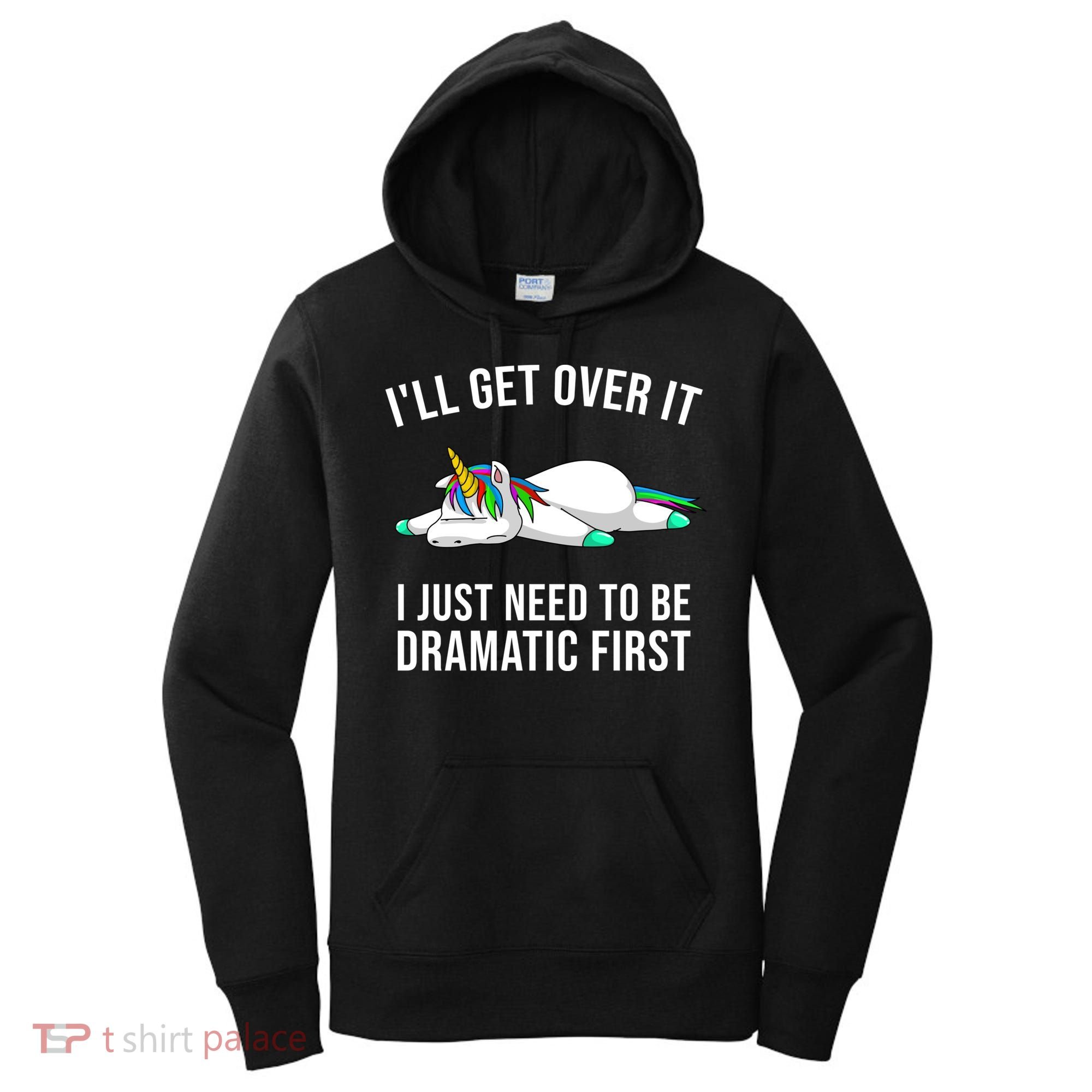 Funny Unicorn Lover Gift Cute Drama Queen Girls Cool Gift Women's Hoodie