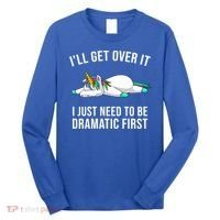 Funny Unicorn Lover Gift Cute Drama Queen Girls Cool Gift Long Sleeve Shirt thumb 0