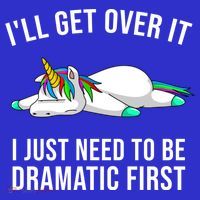 Funny Unicorn Lover Gift Cute Drama Queen Girls Cool Gift Women's Tank Top thumb 5