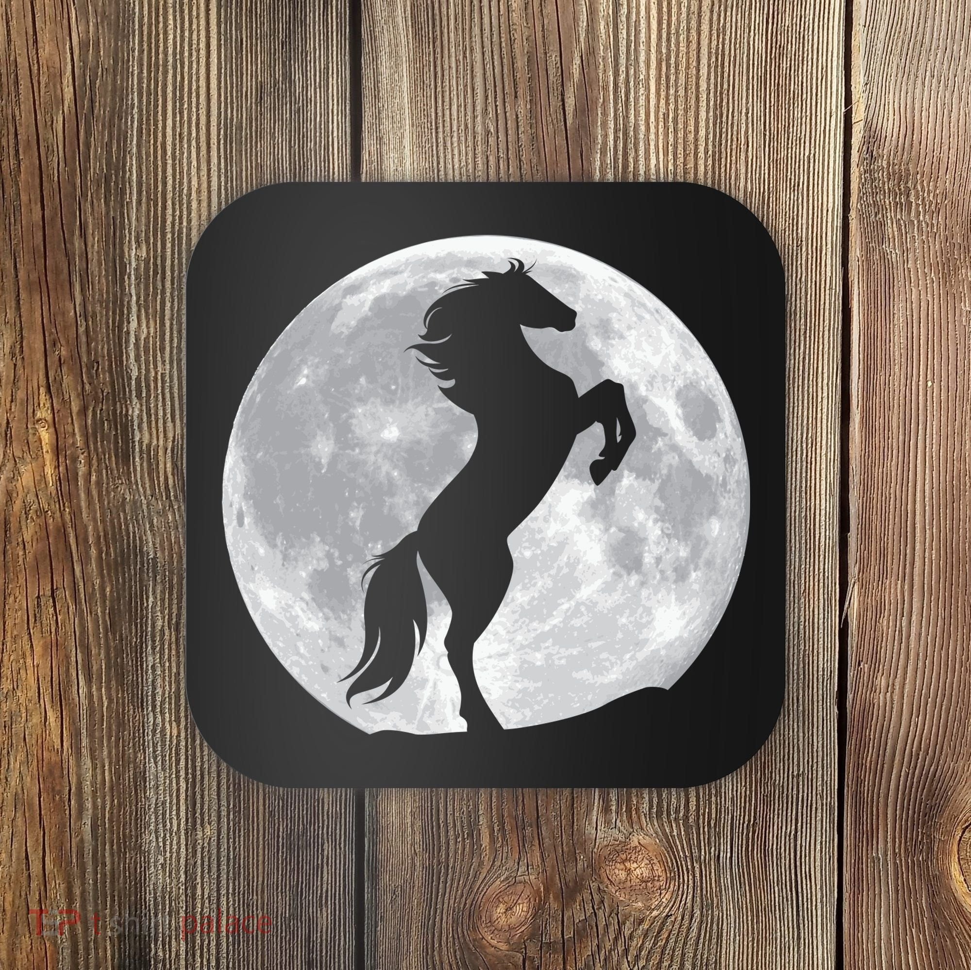 Full Moon Horse Coaster