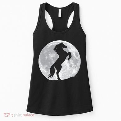 Full Moon Horse Women's Tank Top