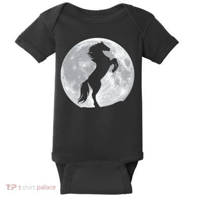 Full Moon Horse Baby Bodysuit