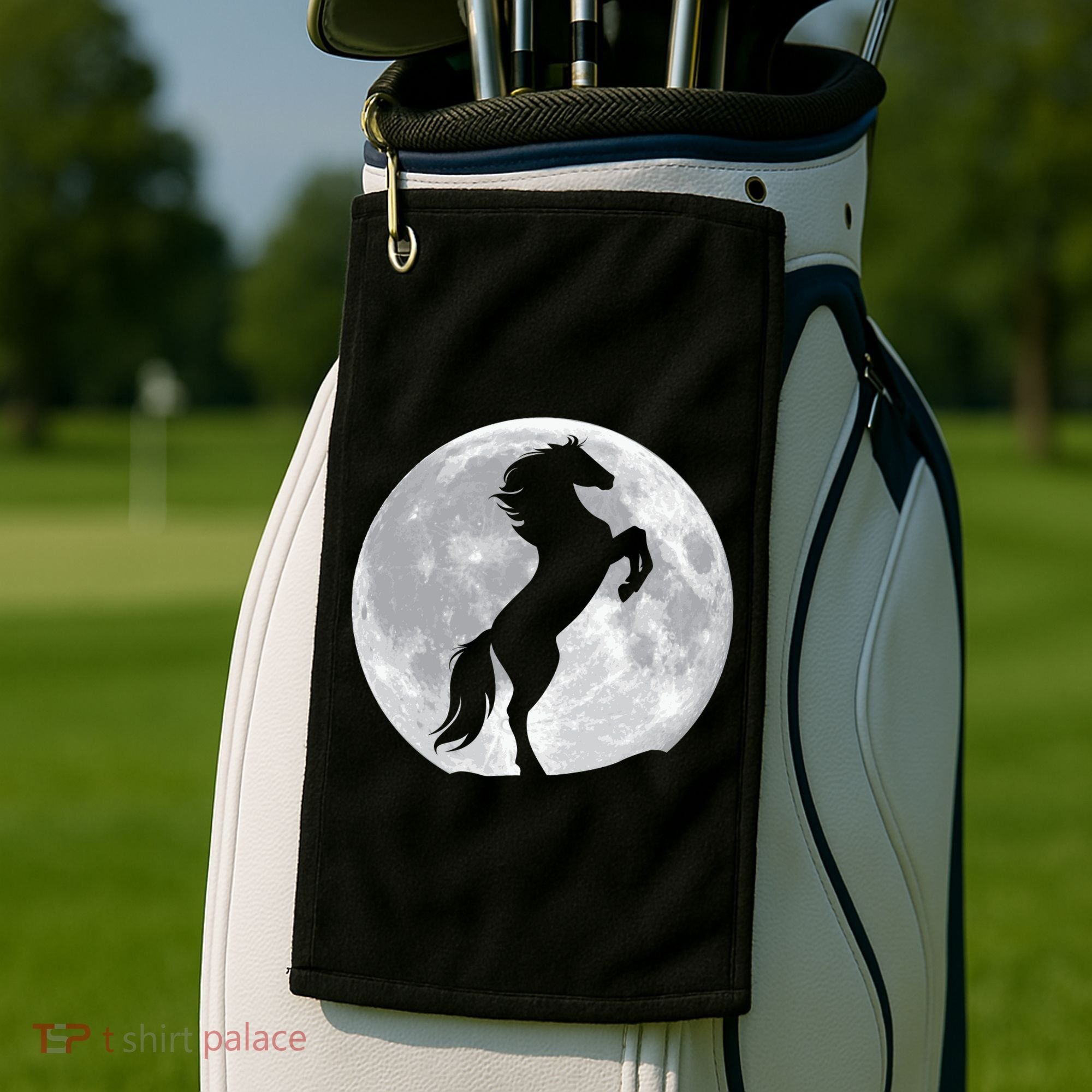 Full Moon Horse Golf Towel