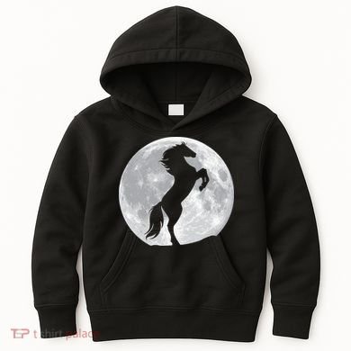 Full Moon Horse Kids Hoodie