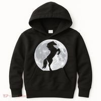 Full Moon Horse Kids Hoodie thumb 0