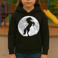 Full Moon Horse Kids Hoodie thumb 3